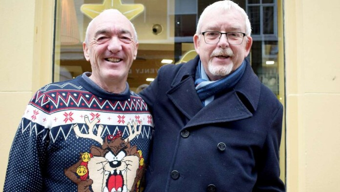 Brian Harris (L) and Paul Myers (R) said they’d become lifelong friends – credit York Press, via SWNS